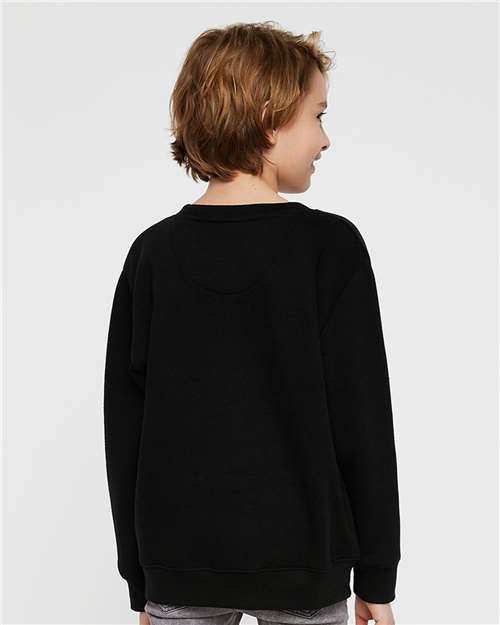 LAT 2225 Youth Tricot 4" Mesh Shorts - Back view