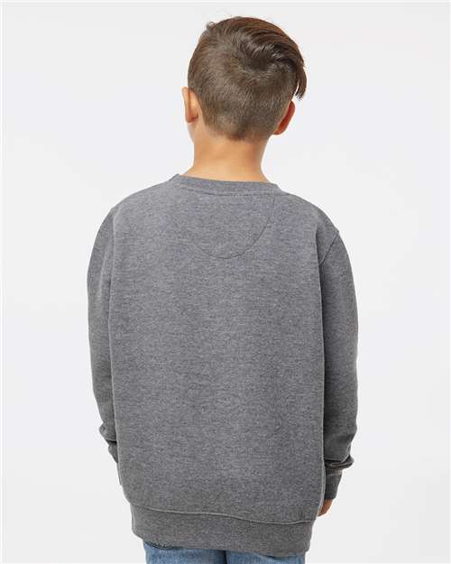 LAT 2225 Youth Tricot 4" Mesh Shorts - Back view