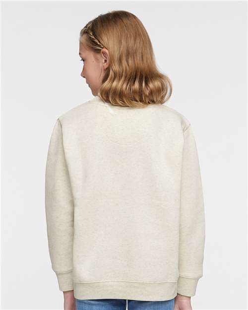 LAT 2225 Youth Tricot 4" Mesh Shorts - Back view