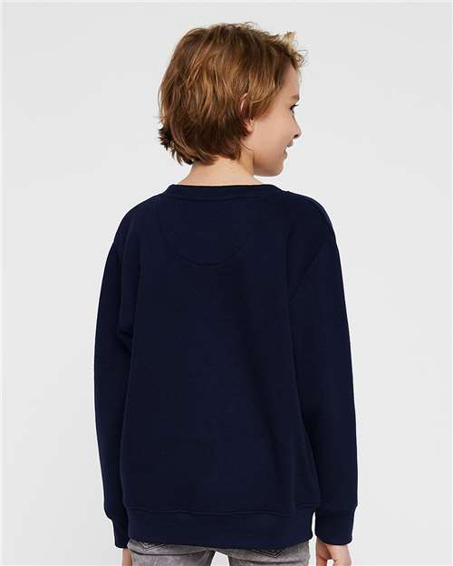 LAT 2225 Youth Tricot 4" Mesh Shorts - Back view