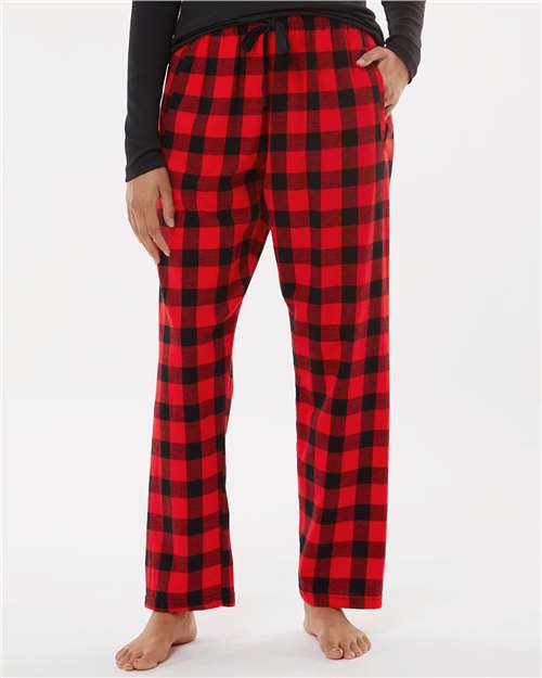 Boxercraft BW6620 Women's Haley Flannel Pants - Front view