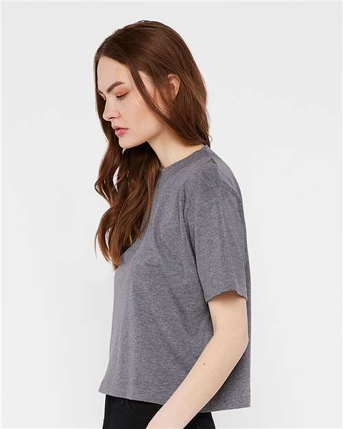 LAT 3518 Women's Boxy Tee - Side view