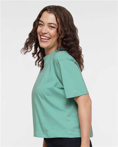 LAT 3518 Women's Boxy Tee - Side view