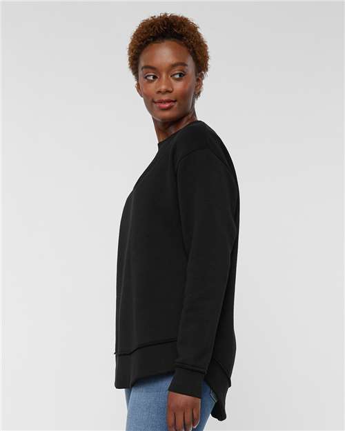 LAT 3525 Women's Weekend Crewneck Sweatshirt - Side view