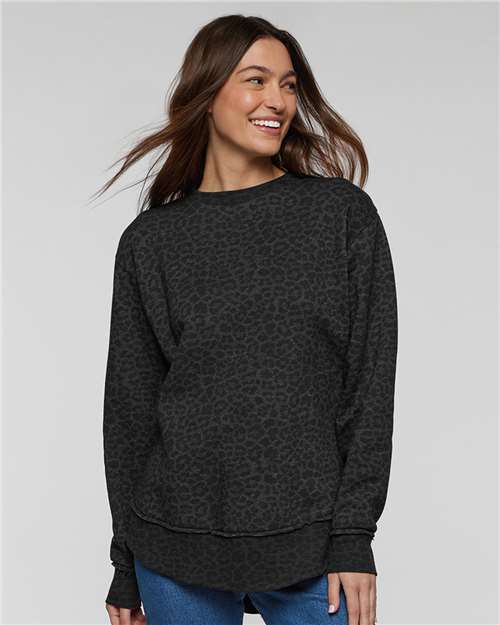 LAT 3525 Women's Weekend Crewneck Sweatshirt - Front view