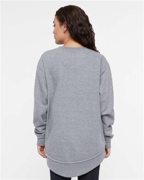 LAT 3525 Women's Weekend Crewneck Sweatshirt - Back view