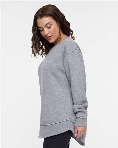 LAT 3525 Women's Weekend Crewneck Sweatshirt - Side view