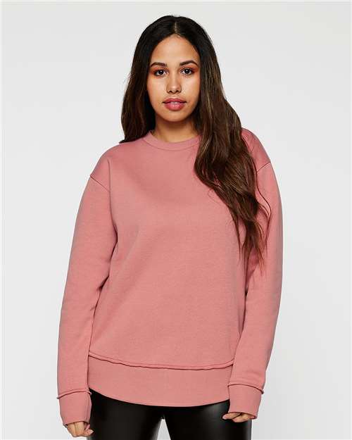 LAT 3525 Women's Weekend Crewneck Sweatshirt - Front view