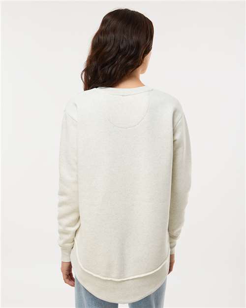 LAT 3525 Women's Weekend Crewneck Sweatshirt - Back view