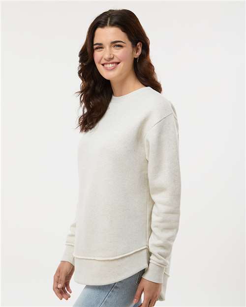 LAT 3525 Women's Weekend Crewneck Sweatshirt - Side view