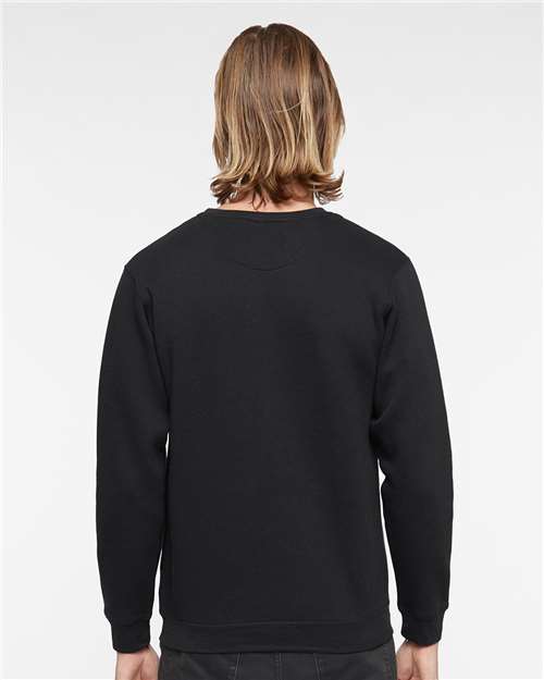 LAT 6925 Unisex Elevated Fleece Crewneck Sweatshirt - Back view