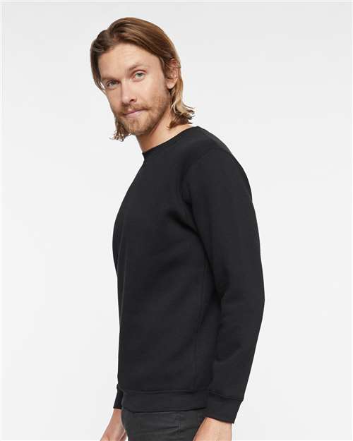 LAT 6925 Unisex Elevated Fleece Crewneck Sweatshirt - Side view