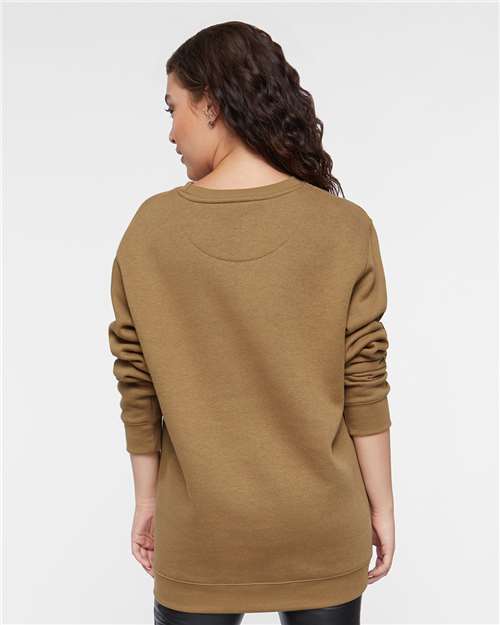 LAT 6925 Unisex Elevated Fleece Crewneck Sweatshirt - Back view
