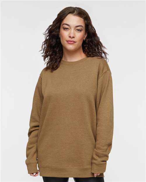 LAT 6925 Unisex Elevated Fleece Crewneck Sweatshirt - Front view