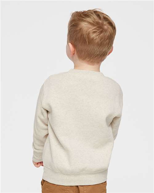 Rabbit Skins 3317 Toddler Fleece Crewneck Sweatshirt - Back view