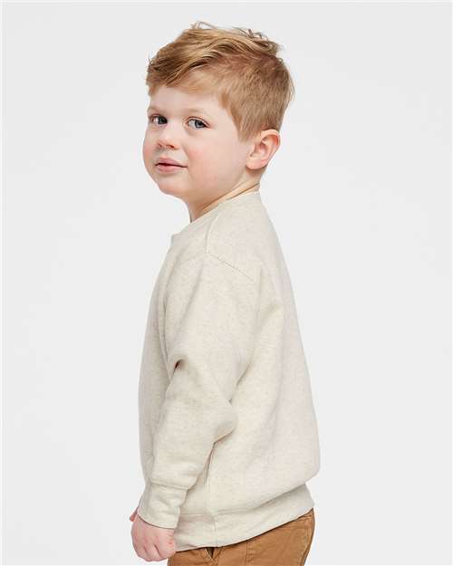 Rabbit Skins 3317 Toddler Fleece Crewneck Sweatshirt - Side view
