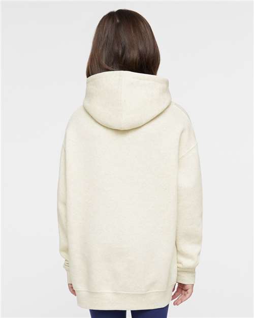 LAT 2296 Youth Hoodie Sweatshirt - Back view