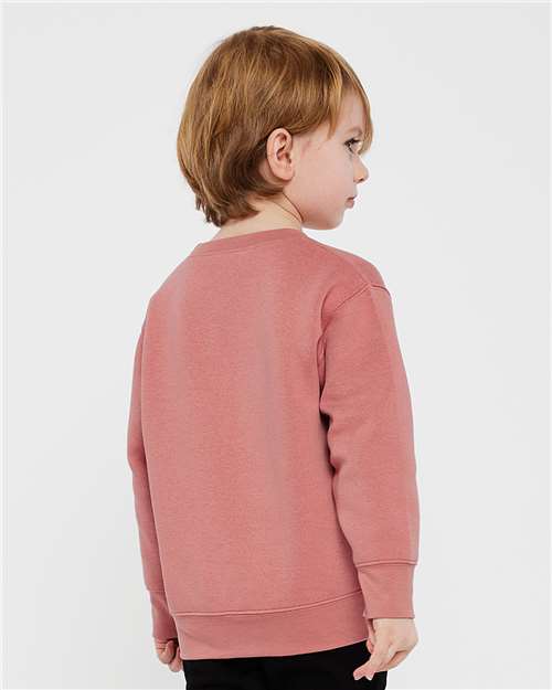 Rabbit Skins 3317 Toddler Fleece Crewneck Sweatshirt - Back view