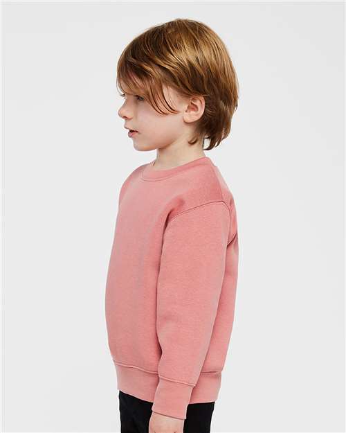 Rabbit Skins 3317 Toddler Fleece Crewneck Sweatshirt - Side view