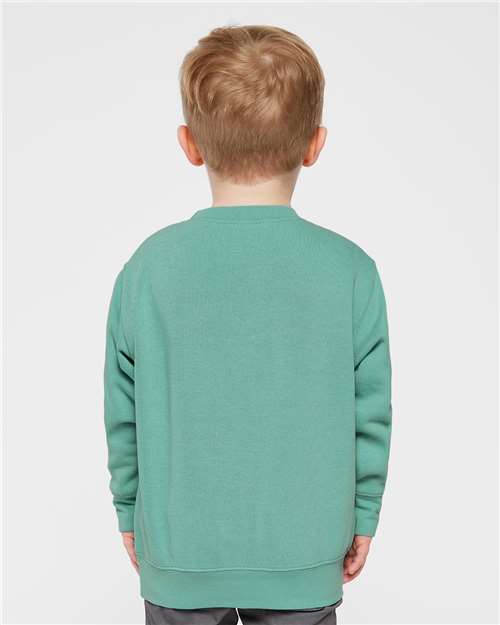 Rabbit Skins 3317 Toddler Fleece Crewneck Sweatshirt - Back view