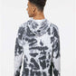 J. America 8861 Men's Tie-Dyed Fleece Hooded Sweatshirt - Back view
