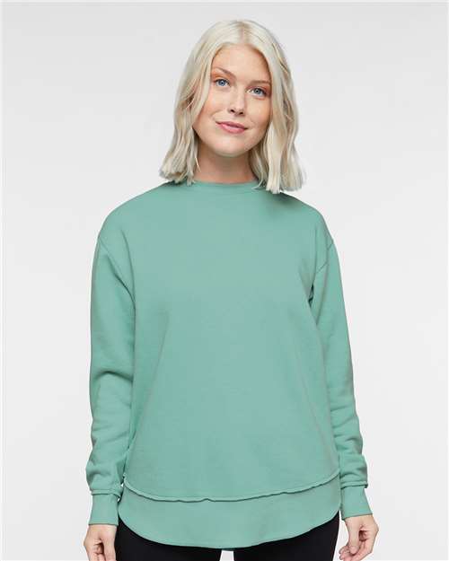 LAT 3525 Women's Weekend Crewneck Sweatshirt - Front view