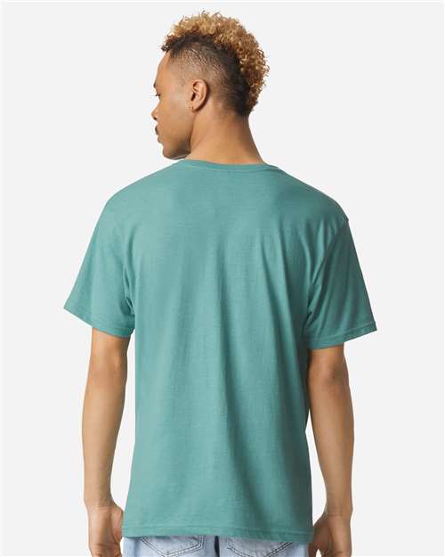 American Apparel 2006CVC Unisex CVC V-Neck Tee - Back view