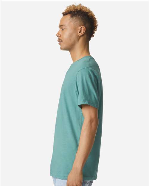 American Apparel 2006CVC Unisex CVC V-Neck Tee - Side view