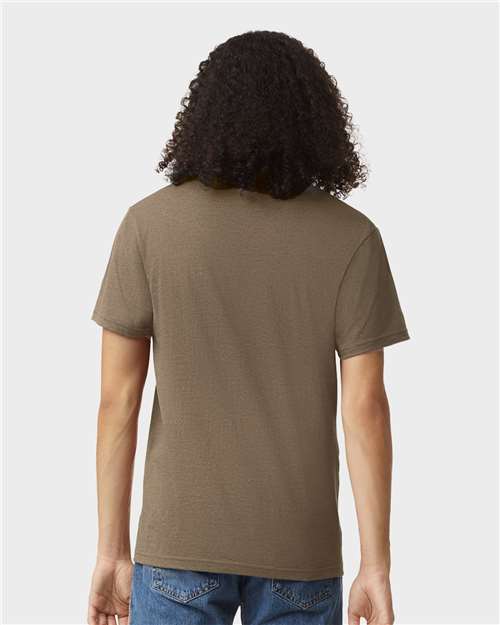 American Apparel 2006CVC Unisex CVC V-Neck Tee - Back view