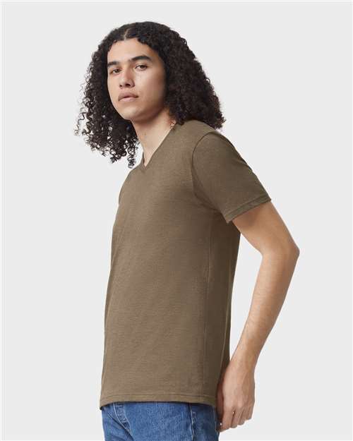 American Apparel 2006CVC Unisex CVC V-Neck Tee - Side view