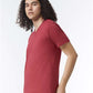 American Apparel 2006CVC Unisex CVC V-Neck Tee - Side view