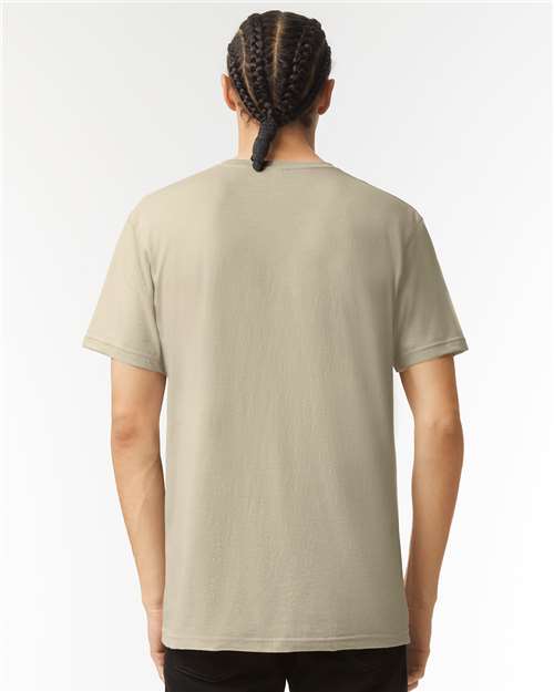 American Apparel 2006CVC Unisex CVC V-Neck Tee - Back view