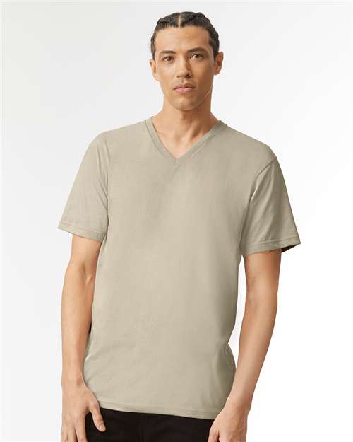 American Apparel 2006CVC Unisex CVC V-Neck Tee - Front view