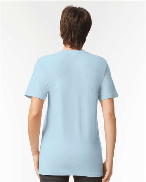 American Apparel 2001 Unisex Fine Jersey Tee - Back view
