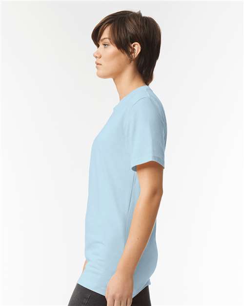 American Apparel 2001 Unisex Fine Jersey Tee - Side view