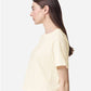 American Apparel 102 Women's Fine Jersey Mid-Length Boxy Tee - Side view