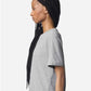 American Apparel 102 Women's Fine Jersey Mid-Length Boxy Tee - Side view