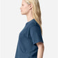 American Apparel 102 Women's Fine Jersey Mid-Length Boxy Tee - Side view