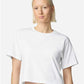 American Apparel 102 Women's Fine Jersey Mid-Length Boxy Tee - Front view