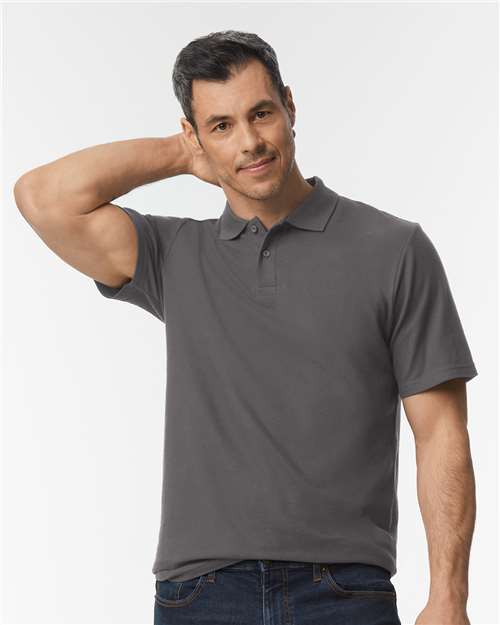 Gildan 64800 Unisex Softstyle? Pique Polo - Front view