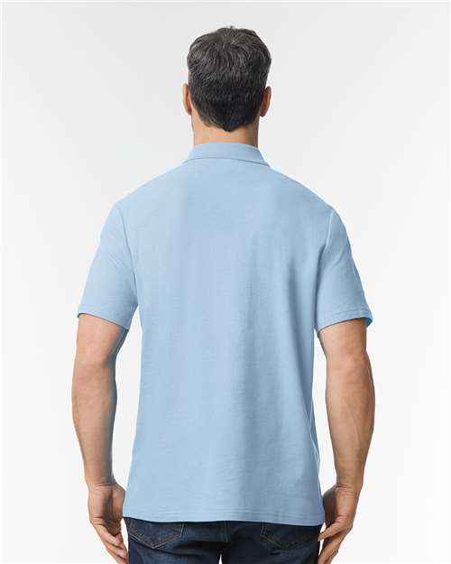 Gildan 64800 Unisex Softstyle? Pique Polo - Back view