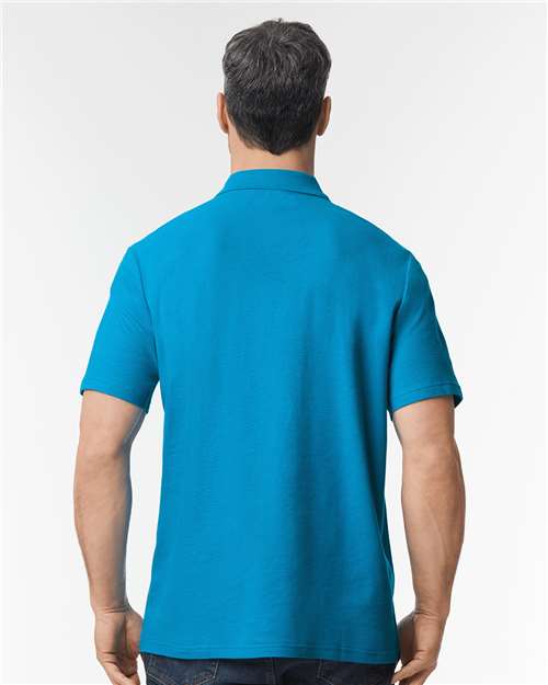 Gildan 64800 Unisex Softstyle? Pique Polo - Back view