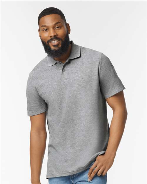 Gildan 64800 Unisex Softstyle? Pique Polo - Front view