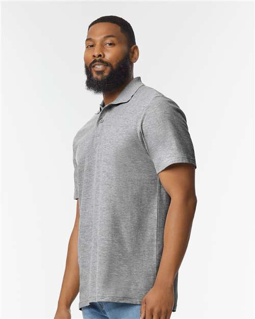 Gildan 64800 Unisex Softstyle? Pique Polo - Side view