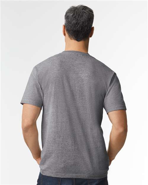 Gildan 65000 Unisex Softstyle? Midweight T-Shirt - Back view