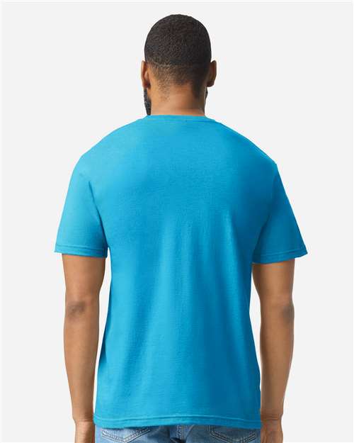 Gildan 64000CVC Unisex Softstyle? CVC T-Shirt - Back view