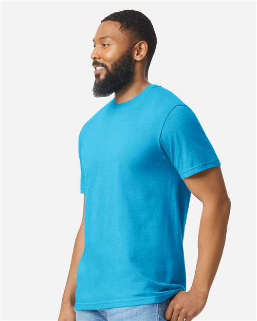 Gildan 64000CVC Unisex Softstyle? CVC T-Shirt - Side view