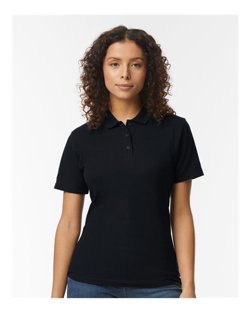 Gildan 64800L Women's Softstyle? Pique Polo - Front view