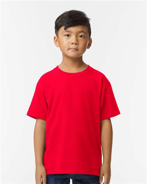 Gildan 65000B Youth Softstyle? Midweight T-Shirt - Front view