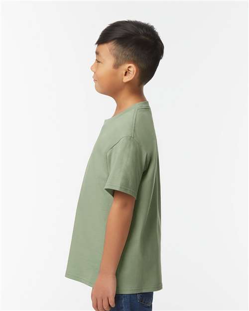 Gildan 65000B Youth Softstyle? Midweight T-Shirt - Side view